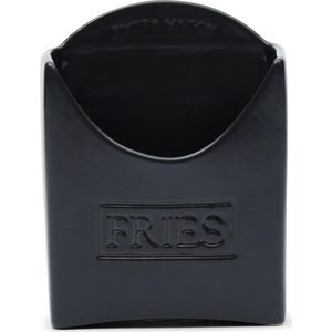 Riviera Maison RM Soho French Fries Holder - Porselein - Black - 10.5x5.5x14.0 cm