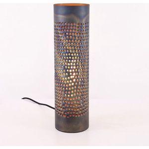 Freelight Forato tafellamp, hoogte 42 cm, bruin, metaal