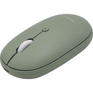 Macally BTTOPBAT-G Optische draadloze bluetooth-muis voor Mac en PC - Met ingebouwde heroplaadbare batterij – Groen