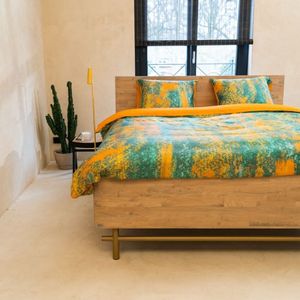 Dekbedovertrek Kayori Juro Turqoise Tencel-240 x 200 / 220 cm | Lits-Jumeaux