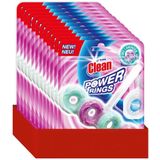 12x At Home Toiletblok Power Rings Pure Lavender 40 gr
