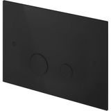Hotbath Cobber CBA320 bedieningsplaat 2-knops mat zwart