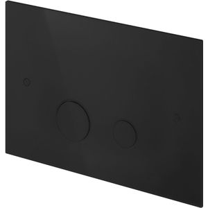 Hotbath Cobber CBA320 bedieningsplaat 2-knops mat zwart
