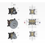 Hotbath Cobber CB007 inbouw thermostaat met 2 stopkranen geborsteld koper PVD