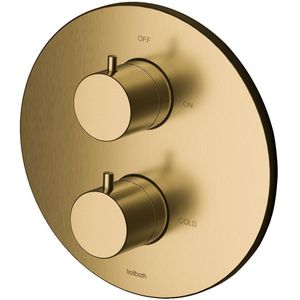 Douchethermostaat hotbath cobber inbouw 2-weg geborsteld messing