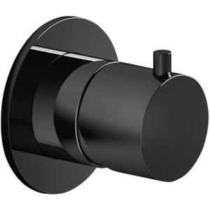 Hotbath Cobber CB010EXT afbouwdeel voor inbouw stopkraan zwart chroom