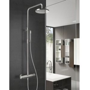 Hotbath Get together SDS1 thermostatsiche regendoucheset 25cm ronde hoofddouche staafhanddouche chroom SDS1CR4