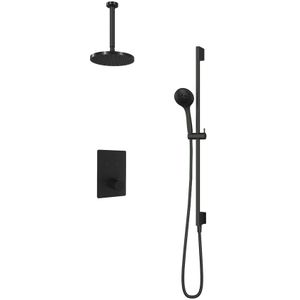 Hotbath Cobber IBS23CR inbouwdouche met 3s handdouche, 30cm plafondbuis en glijstang chroom