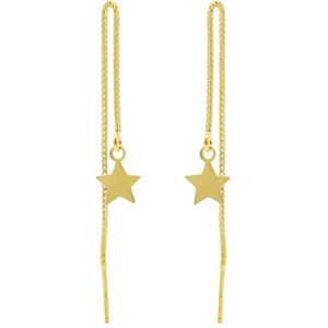 Karma Pull Through Doortrek Oorbellen Star Goud