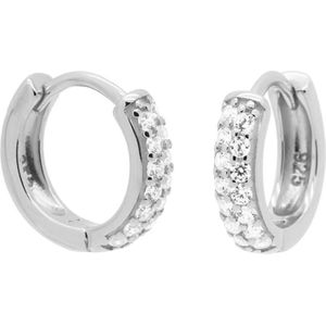 KARMA Jewelry sterling zilveren oorbellen Double Row