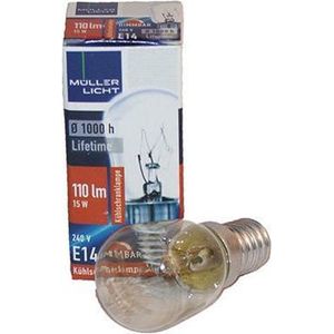 Gloeilampje 15 watt E14 max. 230 Volt voor zoutlamp tafellamp
