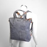 Berba Leren Convertible Shopper 13 inch Barbarossa Femme 825-149 Navy