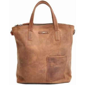 Berba Leren Convertible Shopper 13 inch Barbarossa Femme 825-149 Coffee