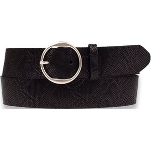 Legend Dames - Leren Riem - Zwart - 85 cm