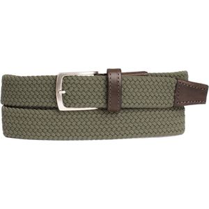 Presly & Sun Heren - Leren Riem - 90 cm - Groen - 35-24