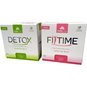 Detox Kuur 1x pakket & FitTime 1 x pakket - 30 dagen Kuur