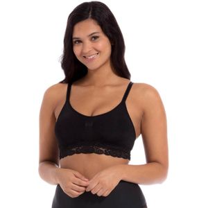 Black Lace - Bralette - 93% Polyamide 7% Elastaan - Verstelbare Bandjes