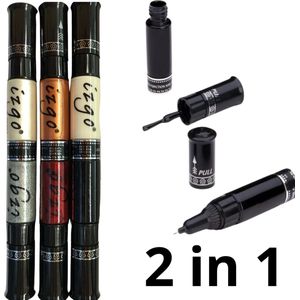 IZGO Naildesign 2 in 1 Nagellak DUO Nail Art Pen Glitter Glamour met extra IZGO zwart en wit pen - 318