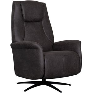 Label51 Stockholm fauteuil draaibaar en elektrisch suede antraciet