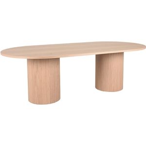 Eettafel Oliva 240x120x75 cm - Naturel - Eiken