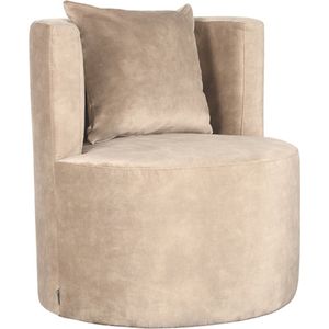 Label51 Evy fauteuil 65cm velvet zand