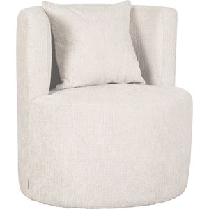 LABEL51 Fauteuil Evy - Naturel - Fluweel