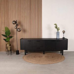 Dressoir Cali - Zwart - Eiken