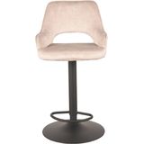 Label51 Fer barkruk velvet creme