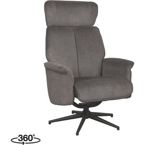 LABEL51 Verdal Fauteuil - Grijs - Cosmo - Excl. Hocker - 
