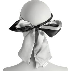 Banoch | Blinddoek Zwart/Wit - zacht 150 cm 8 cm breed