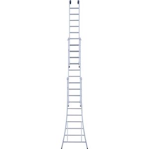 Eurostairs 3-delige Uitgebogen Reformladder - 3x10 Sporten