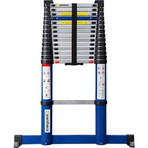 Panthera - Telescoopladder 5,2 meter - Ladders - Aluminium - Softclose - Max werkhoogte: 6.2 meter - voor Particulier en Professioneel gebruik