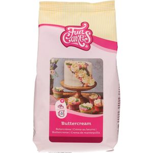 FunCakes Mix Voor Botercrème: Romig, Perfect Voor Taartdecoratie, Vullen En Afsmeren Van Taart, Topping Op Cupcakes, Halal 500 G