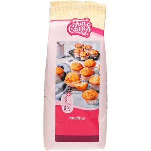 FunCakes Mix voor Muffins, Bak Eenvoudig Heerlijke Muffins, Perfecte Amerikaanse Muffins, Ook Geschikt voor Blueberry Muffins en Chocolade Muffins, Halal. 1 kg.