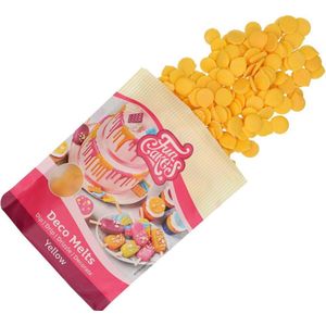 FunCakes Deco Melts Smeltsnoep - Candy Melts - Smeltchocolade - Geel - 250g