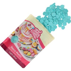 FunCakes Deco Melts Lichtblauw - 250g - Smeltsnoep - Cupcake Decoratie - Lollies - Snoepjes