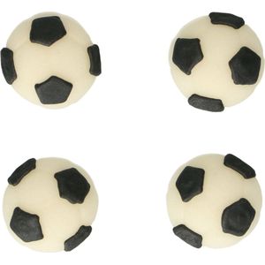 FunCakes Fondant Decoraties - Voetbal - Eetbare Voetballen - Set/8