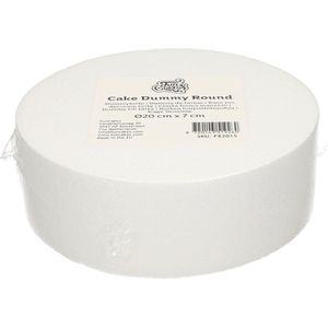 FunCakes Taart Dummy - Piepschuim Blok - Rond - Ø20 cm x 7 cm
