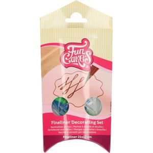 FunCakes Wegwerp Spuitzakken met Afsluitbare Spuitmondjes - Set/10