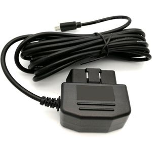 Mini USB dashcam voeding via OBD 12V naar 5V / 350cm snoer / HaverCo