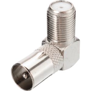 Haakse aansluiting Coax 90 graden / Hoek Coax F-type Vrouw-Man / HaverCo