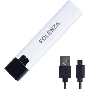Folenza Mini Zaklamp USB-C 4 Lichtmodes Oplaadbaar - Waterbestendig Wit - 2400 Lumen