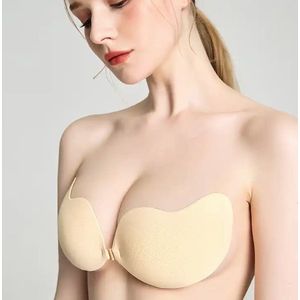 KELERINO - Plak Beha Push Up - Beige - Strapless Zelfklevende BH - Cup B