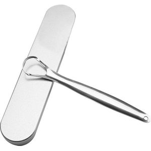 Tongschraper - RVS - Mondverzorging - Duurzaam - Tongreiniger - Met Case - KELERINO.