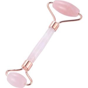 KELERINO. Rose Quartz Roller - Gezichtsmassage Jade Roller - Rozenkwarts - Roze