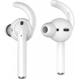 KELERINO. 2 Paar Earhooks - Geschikt voor Airpods - Met Opbergcase - Betere Geluidskwaliteit - Wit
