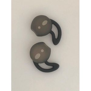 KELERINO. Anti-slip siliconen earhooks / earhoox / oorhaken geschikt voor Airpods 1 & 2 - Grijs