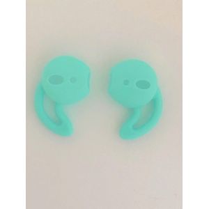 KELERINO. Anti-slip siliconen earhooks / earhoox / oorhaken geschikt voor Airpods 1 & 2 - Mintgroen