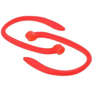 KELERINO. Oorhaken geschikt voor Airpods 1 & 2 - Rood - 1 paar / 2 stuks