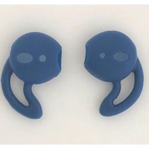 KELERINO. Anti-slip siliconen earhooks / earhoox / oorhaken geschikt voor Airpods 1 & 2 - Donkerblauw